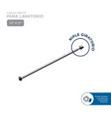 TUBO DE ABASTO DE ACERO INOXIDABLE PARA LAVATORIO VAINSA