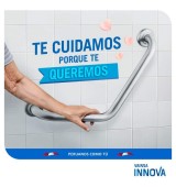 BARRA DE SEGURIDAD CURVA 110 GRADOS 1-1/4 ACERO INOX VAINSA