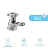 LLAVE PARA LAVATORIO PUNTA SAL CROMADO  CROMADO  ITALGRIF